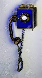 Used to revive an old 1900s kellogg wall phone with a rotary conversion inside with a modern voip phone service from xfinity that does not support rotary dialing. Blue Antique Wall Phone With Clapper Bells Rotary Dial Stock Photo Picture And Royalty Free Image Image 7527391