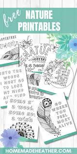 Spend the day outside in the nice weather, then come back in for some relaxing time with your crayons and colored pencils. Free Nature Printable Coloring Pages Homemade Heather