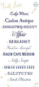 Font Love Series 7 Mospens Studio Custom Wedding Invitations Stationery Nautical Fonts Typography Fonts Lettering