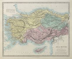 Turkey has territory in both europe and asia, though the vast majority of its territory is considered part of asia. Turkey Asia Minor Provinces Anatolia Cyprus Dodecanese Sduk 1857 Old Map