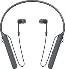 sony c400 wireless behind the neck in ear headphones black wic400 b best buy in ear headphones black headphones wireless earbuds