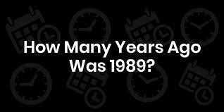 Maybe you should spread this around. How Many Years Ago Was 1989 Calcudater