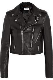 Saint Laurent Leather Biker Jacket Saintlaurent Cloth Jacket Biker Jacket Black Leather Biker Jacket Black Biker Jacket