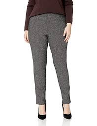 Briggs New York Womens Petite Super Stretch Millennium Welt Pocket Pull On Career Pant