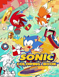 See more ideas about sonic the hedgehog coloring pages (pdf download). Sonic Coloring Book Perfect Coloring Book For Your Girls Kids As A Gift At Birthday Graduation Or Back To School Also Great For Adults With 50 With High Quality In Black
