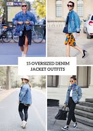 15 Oversized Denim Jacket Outfits For Ladies Styleoholic There's a difference between clothes that look intentionally oversized and clothes that just to do oversized right, read the advice in our monthly staff style column, where real levi's ® employees show you how to wear the clothes. 15 oversized denim jacket outfits for