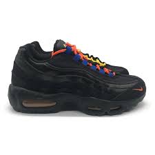 Black And Yellow Air Max 95 Nike Men S Air Max 95 Prm La Vs Nyc Black Blue Orange Yellow At8505 001 Nike Airmax95 Lakers Lakersnation Knicks K In 2020 Nike Air Max Premium Nike Air Max Nike