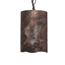 Copper Canyon Lodge And Cabin Hammered Bar Mini Pendant Lighting