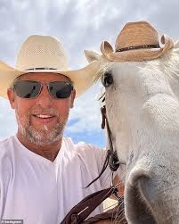 Dallas Cowboys fan rides into Walmart