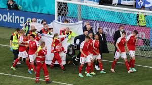 Denmark midfielder christian eriksen collapsed near the end of the first half of the match against finland during the uefa european championship saturday. P Gpn3v6h8p91m