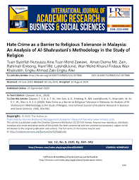 We offer a wide range of personal internet services, smart devices & more. Pdf Hate Crime As A Barrier To Religious Tolerance In Malaysia An Analysis Of Al Shahrastani S Methodology In The Study Of Religion
