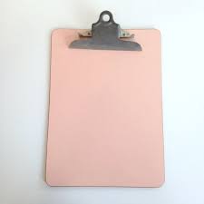 Vintage Clipboard Pink Clipboard Old Office Clipboard Wooden Clipboard Industrial Decor Art Display Photo Wooden Clipboard Art Display Industrial Decor