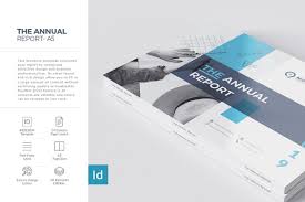 A5 Landscape Annual Report Annual Report Brochure Template Brochure Design Template
