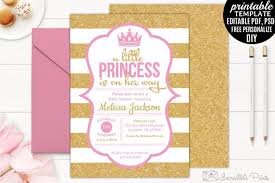 Baby shower is an event that has to be arranged by the father most of the time. 6 Printable Princess Baby Shower Invitations Templates Texty Cafe