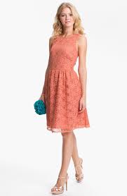 Calvin Klein Pink Sleeveless Lace Fit Flare Dress Cocktail Dress Sale Dresses Peach Dress
