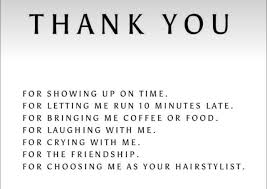 Most importantly, Thank you for...
