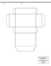Shape Nets Printable 3d Geometry Cuboid 001 In 2020 3d Geometric Shapes Cuboid Geometric Shapes