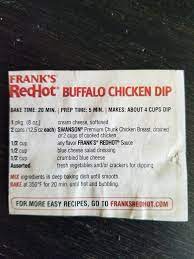 Franks Red Hot Buffalo Chicken Dip How To Cook Chicken Buffalo Chicken Dip Buffalo Chicken