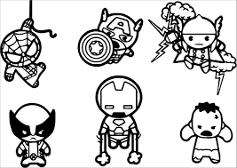 Check spelling or type a new query. Chibi Avengers Coloring Page Coloringbay