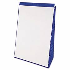 Ampad Tabletop Flip Chart Easel Unruled 20x28 White 20 Sheets Pad Top24022