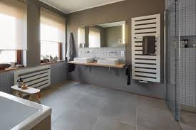 Privathaus Bonn Badezimmer Agrob Buchtal Fliese Trias Zinkgrau 60x60 Fliesen Fliesen 60x60 Badezimmer