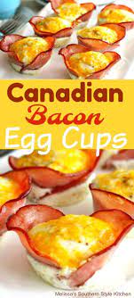Canadian Bacon Egg Cups - Melissassouthernstylekitchencom Canadian Bacon Egg Cups Bacon Egg Cups Canadian Bacon