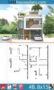 The bedrooms can be on the second floor, which is great for families. House Design Plans 3d 4 Bedrooms House Design Plans 3d 4 Bedrooms 2021 4 Bedroom Apartme House Construction Plan Small Modern House Plans Duplex House Design