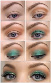 gold and green eye makeup cat eye makeup