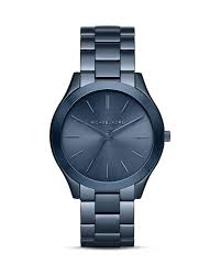 Michael Kors Women S 42mm Stainless Steel Slim Runway Bracelet Watch Michael Kors Slim Runway Bracelet Watch 42mm Blue Watches Michael Kors Slim Runway Runway Bracelet