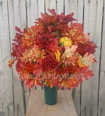 Check spelling or type a new query. Fall Cemetery Vase Flowers For Grave Vase Grave Flowers Fall Etsy Cemetery Flowers Memorial Flowers Cemetery Decorations