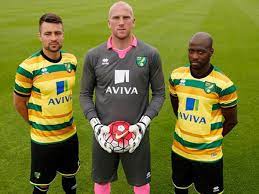 Joma's first ever away kit for the canaries sees a predominantly black jacquard fabric with turquoise detailing. Norwich City Mocked After Revealing Terrible New Third Kit Which Is Also Yellow And Green The Independent The Independent