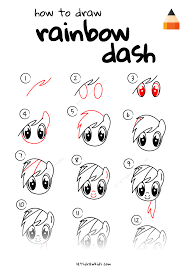 Learn how to draw this beautiful princess celestia step by step from my little pony. How To Draw Rainbow Dash