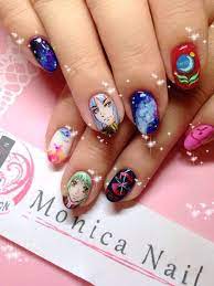 gundam seed character nail art cute nail art anime nails nail art