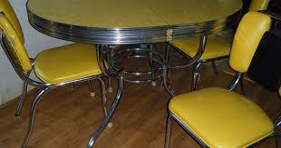 Yellow Formica Table On Vintage Design Retro Table Chairs Vintage Kitchen Retro Table