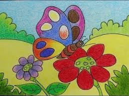 How To Draw Butterfly Drawing Of Butterfly In The Garden Steps To Dr In 2020 Butterfly Drawing Drawings Painting Drawing