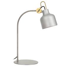 Scandinavian modern wood desk lamp with lacquered metal shade h 14 in. Scandinavian Design Table Lamp In Brass Bold Casa Lumi