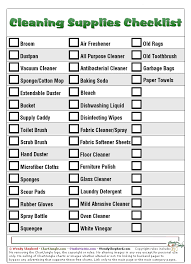 Neat Freaks Will Love This Cleaning Supplies Checklist House Cleaning Services House Cleaning Checklist