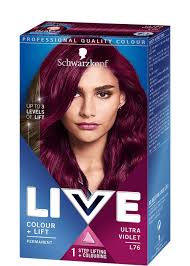 schwarzkopf live color xxl luminance l76 ultra violet hair colour