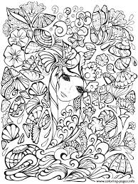 1300 x 2006 jpeg 532 кб. Creative Haven Fanciful Faces Adults 1 Coloring Pages Printable
