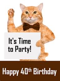 Here are funny birthday card quotes for your drinking buddies and bffs. Funny Happy 40th Birthday Party Card Birthday Greeting Cards By Davia