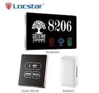 Custom Hotel Wireless Electronic LED Doorplate with Doorbell ...