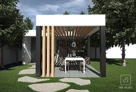 Nowoczesna Altana W Ogrodzie Outdoor Decor Patio Pergola