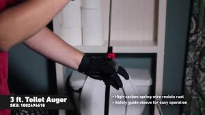 Ridgid K-6P Hybrid Toilet Snake Auger, Cable Extends To 6 Ft. With  Integrated Bulb Head (Manual Or Cordless Drill Operated) 56658 - The Home  Depot