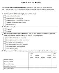 Pin By Meyssy Towett On Feedback Training Evaluation Evaluation Form Training Evaluation Form
