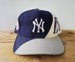 Vintage 90s New York Yankees Snapback Hat Drew Pearson Etsy New York Yankees Yankees Snapback Hats