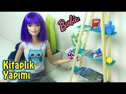Barbie Kolay Kitaplik Yapimi Kendin Yap Barbie Bebek Evi Esyalari Youtube Barbie Bebekler Barbie Bebek Evleri