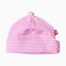Zutano Candy Stripe Cotton Hat Hot Pink 6 12 Months