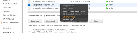Aws Vpc Peering Dns Resolution And Dns Settings For Openvpn Access Server