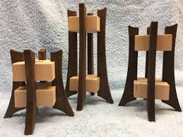 Kerzenstander Set Bastelanleitung Zum Selber Basteln Kerzenstander Kerzenstander Holz Kunstgewerbe