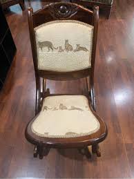 Vintage antique needlepoint tapestry carved wood folding rocking chair victorian. Antique Wooden Folding Rocking Chair Chair 27x16x17 For Sale In Fort Worth Tx 5miles Buy And Sell